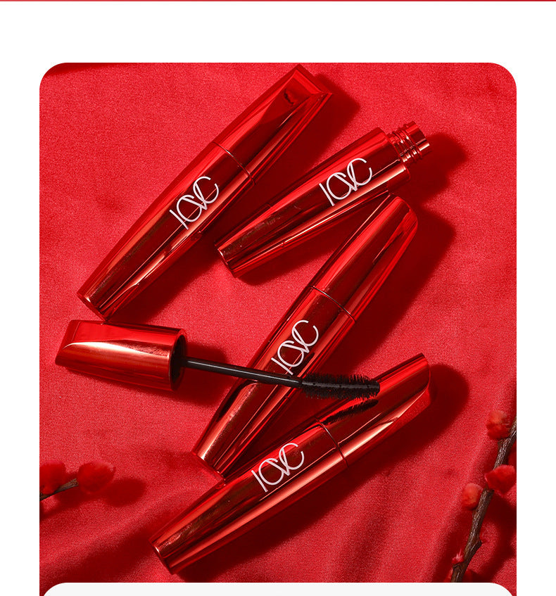European Beauty Makeup Volumizing Curling Mascara Large Brush Head Dense Lengthening Waterproof Smudge-proof Mascara Makeup