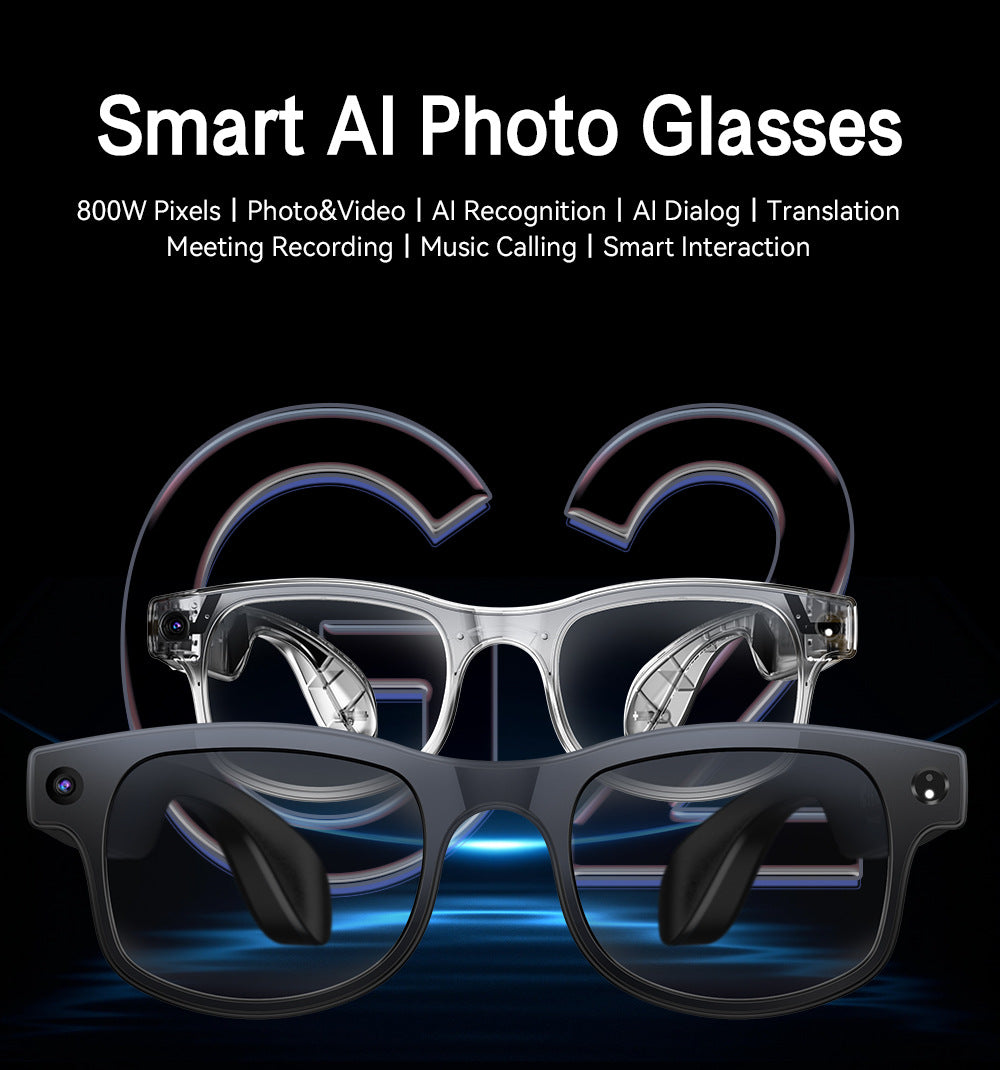 AIMB-G2Smart Glasses800100 Megapixel Camera Ai Translation Character Recognition1200P Anti-Shake Video Recording