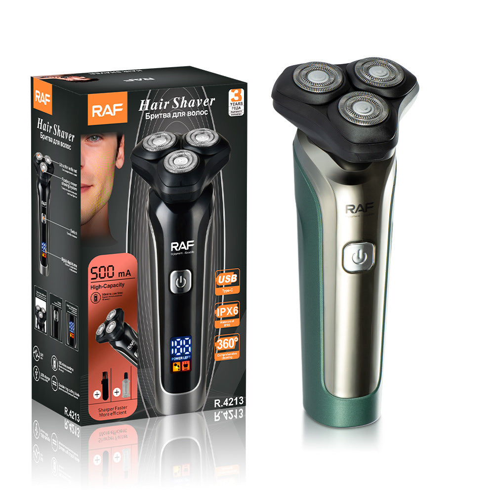 RAF European Standard Hair Clipper Shaver Shaver Men's Daily Necessities Set Electric USB Mouth R.4213