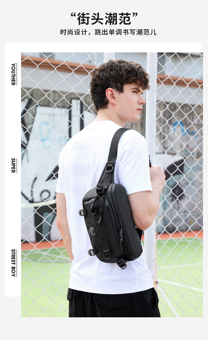 Men's Waist Bag Trendy Brand Crossbody Bag High-end Chest Bag Multi-functional Outdoor Portable Waterproof Men's Shoulder Bag