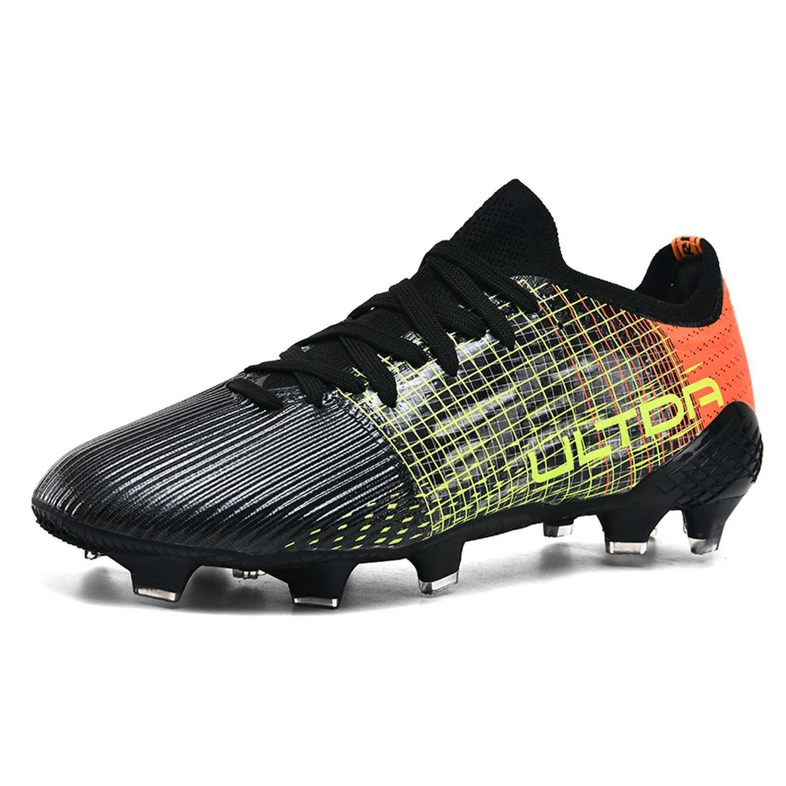 C Luo Professional High-Top Soccer Shoes Male AG Long Spike Youth Student Campus Competition Training Sneakers