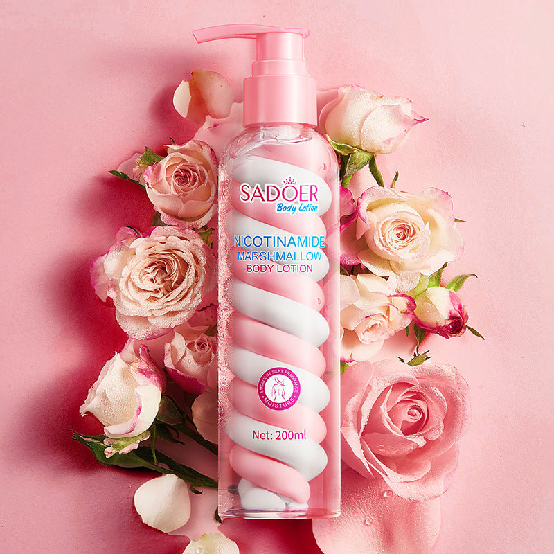 Marshmallow Body Lotion200ml Niacinamide Moisturizing and Hydrating Skin Rejuvenation  Wholesale