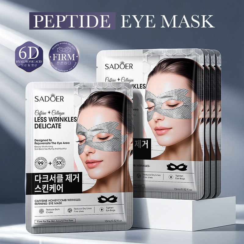 Caffeine Honeycomb Firming Eye Mask SADOER Moisturizing and rejuvenating eye mask patch  wholesale