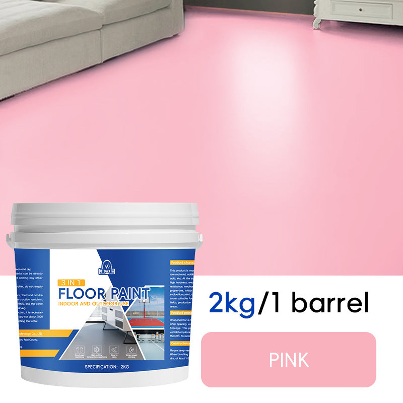Home Floor Paint Three-in-One Epoxy Floor Paint Cement Floor Water-Based High Solid Wear-Resistant Resin Southeast Asia Environmental Protection