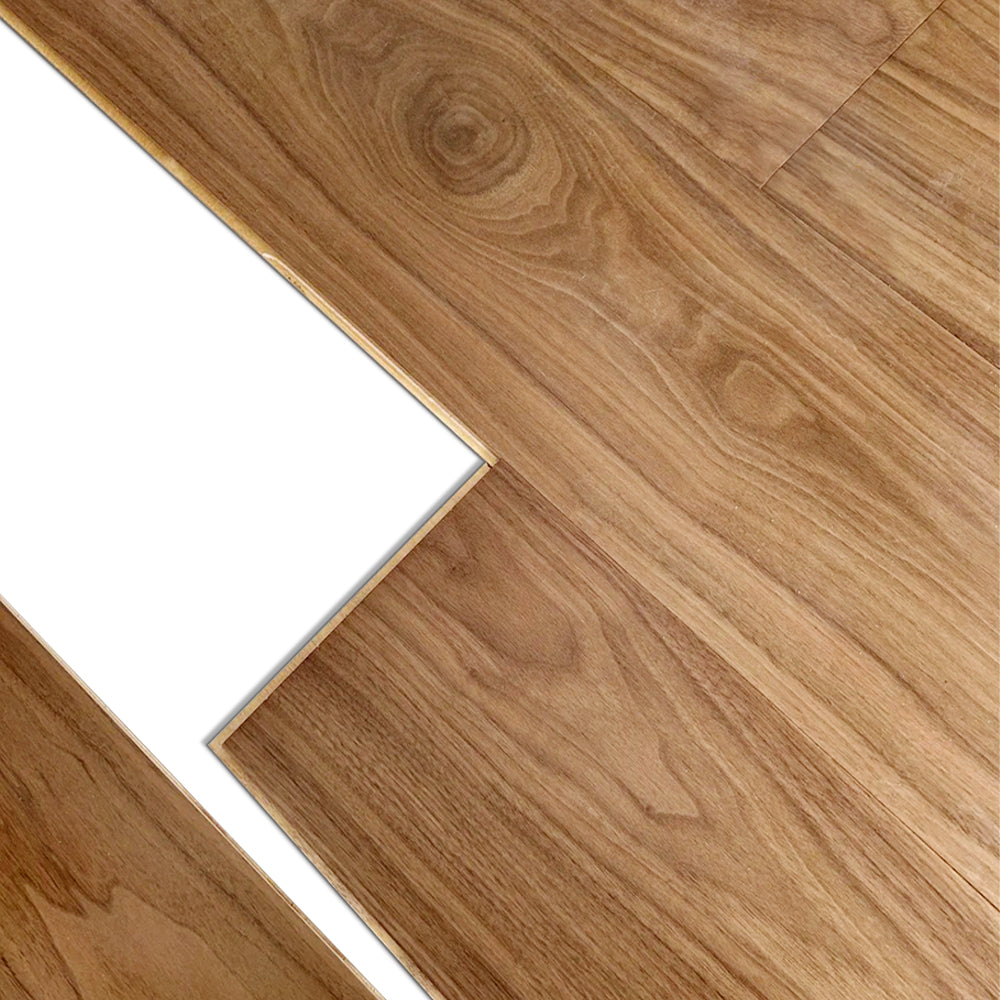 ENF Certified AB Grade Black Walnut Click Lock Three-Layer Engineered Wood Flooring Waterproof Anti-slip Outdoor & Indoor