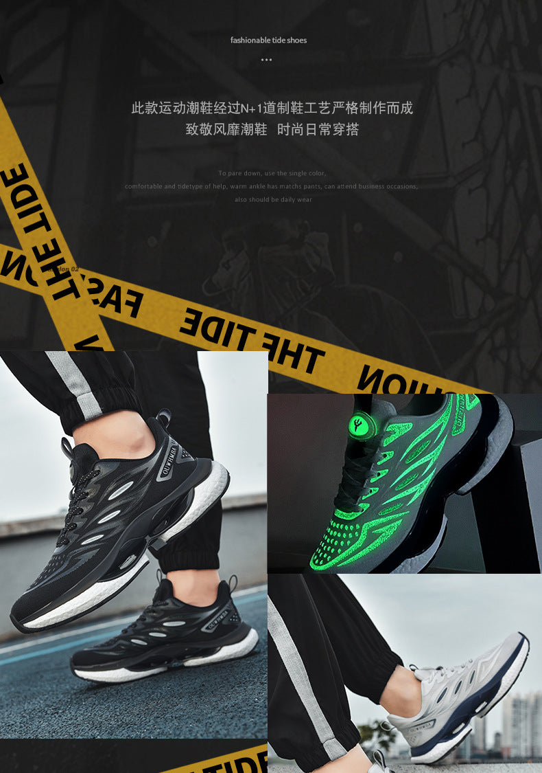 Summer Breathable Men's Shoes2025New Youth Sports Casual Running Shoes Student Lightweight Dad Mesh Trendy Shoes
