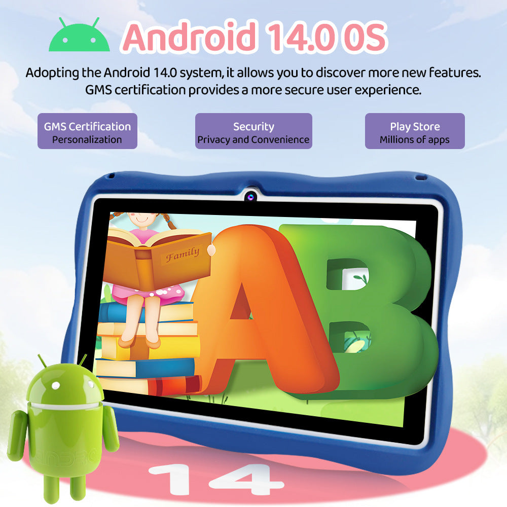 Popular B89Plus Children's Tablet WiFi Download+Tablet 4+64G Multifunctional Learning Machine