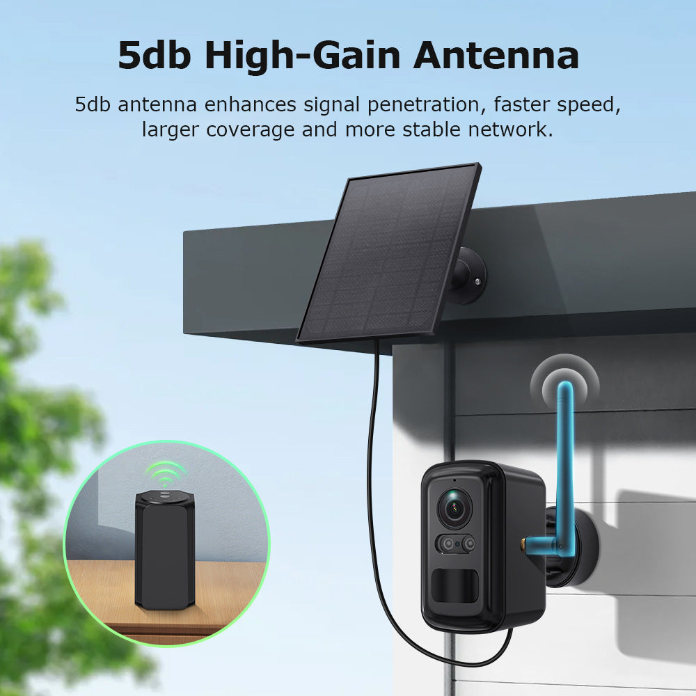 Solar Energy WiFi Relay Monitoring Set Outdoor Camera Full Color Night Vision Remote Mobile Phone Monitoring Special
