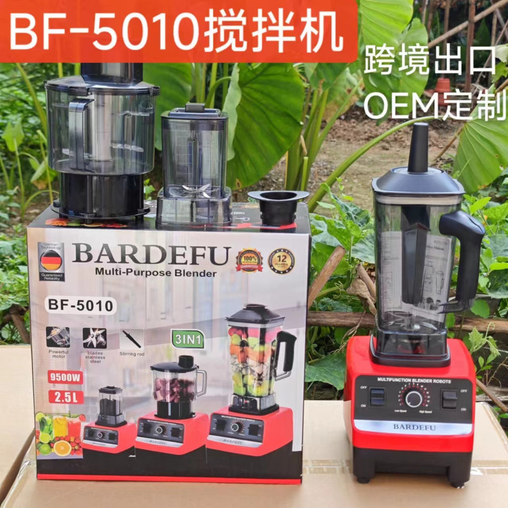 6in1blender Commercial Stainless Steel Blender Household Pure Copper Meat Grinder Ice Crusher Juicer Multi-Function