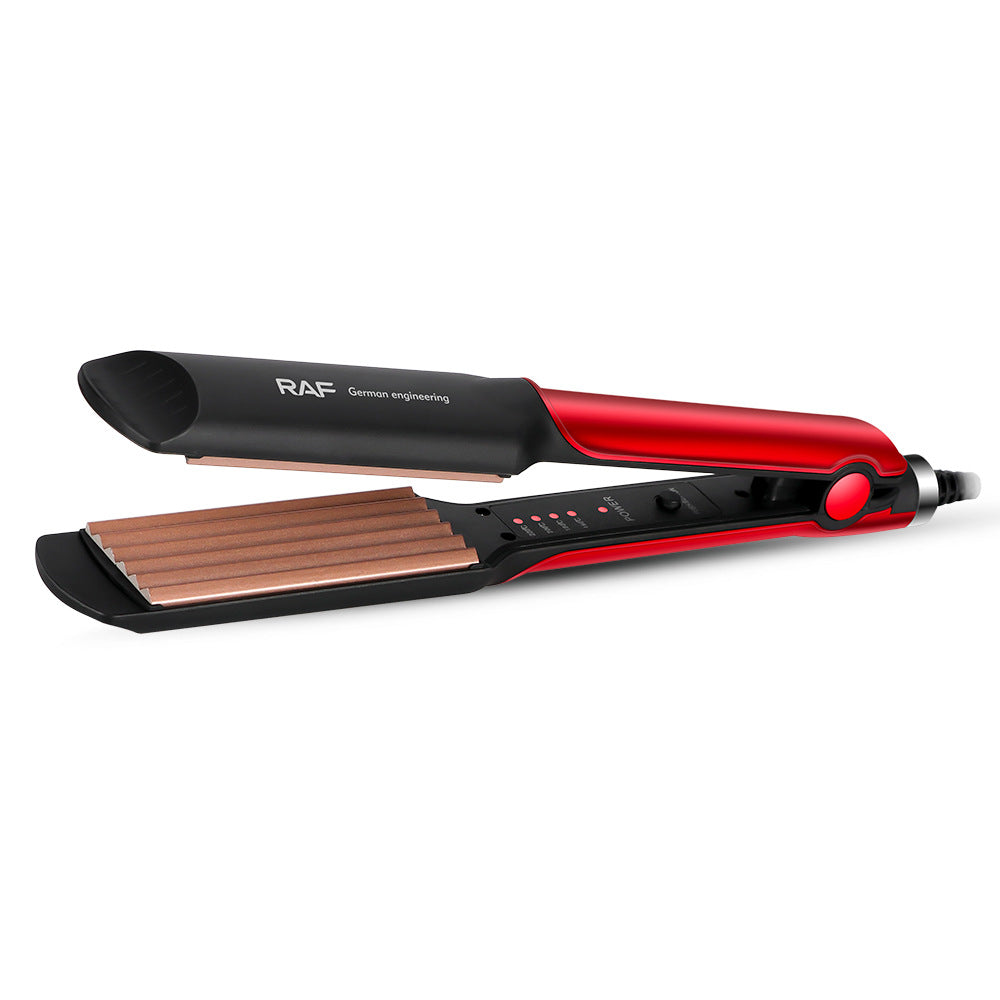 RAF EU Standard Hair Straightener Negative Ion Hair Straightener Home Use Volumizing Hair Root Straightening Iron Hair Styling Curling Iron
