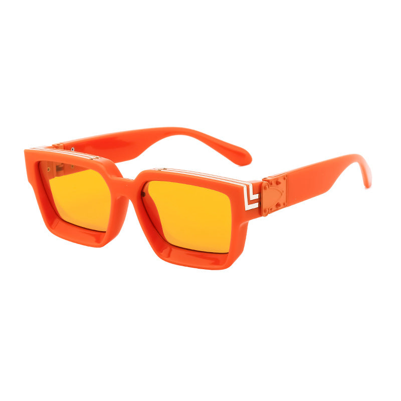 0k Billionaire Style Sunglasses Men Fashion Internet Celebrity Sunglasses Women High-end Glasses Square Frame Sunglasses