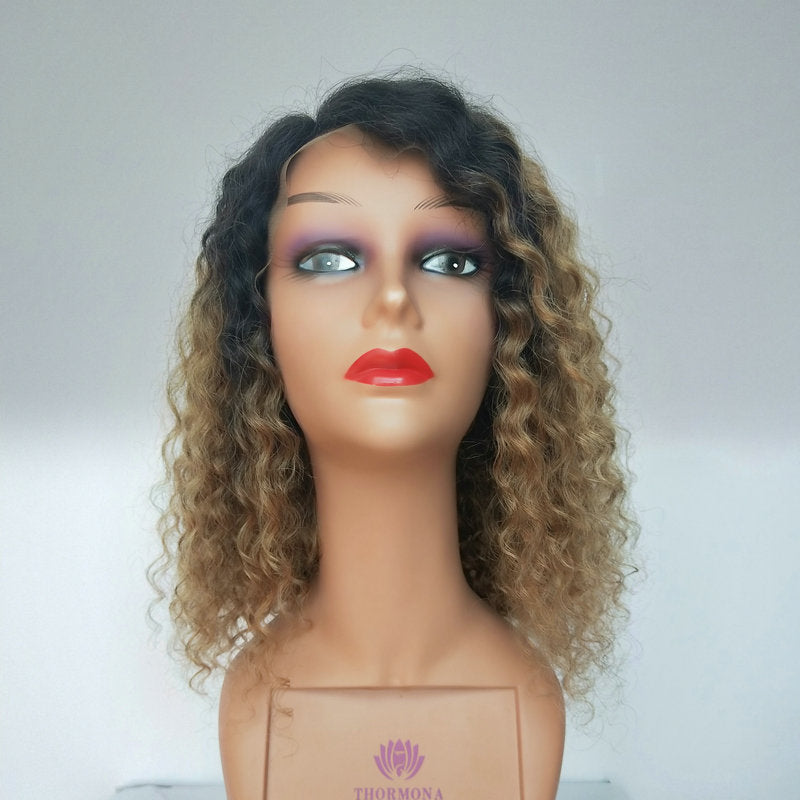 Women's Wavy Short Curly Hair Small Curls Explosive Hairpiece Real Human Hair Wig Wholesale Real Human Hair Wig