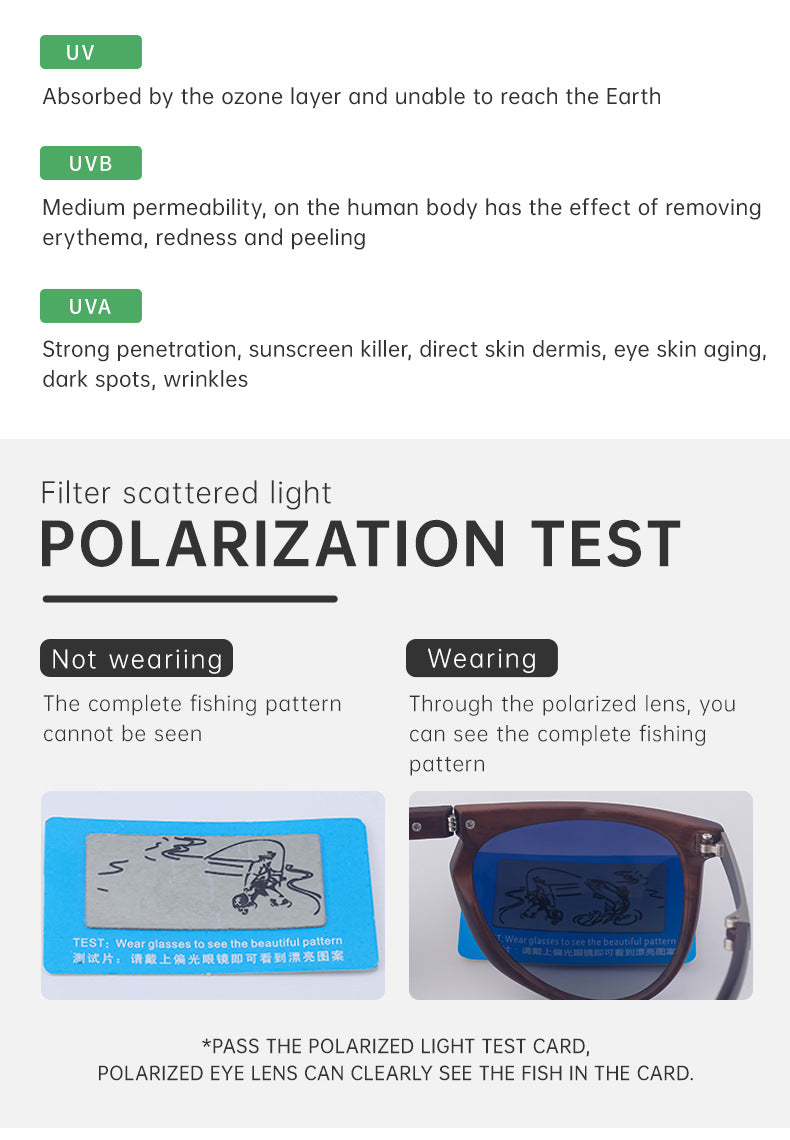 Vintage Polarized Folding Glasses Trendy Fashion Sunglasses Men's Aviator Glasses Wholesale Fishing Sunglasses shades