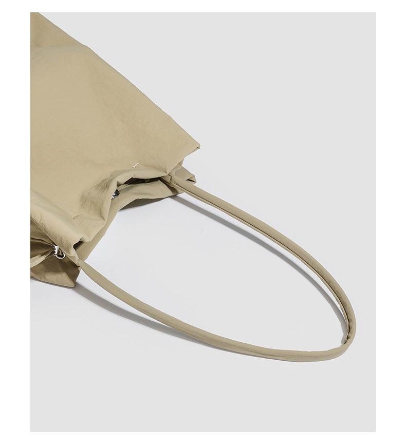 Oxford Cloth Workwear Korean Style Large Capacity Totes Idle Style Solid Color Leisure Class Commuter Shoulder Bag Bags