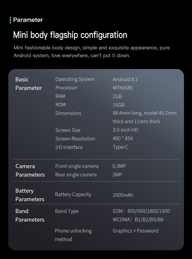 S23Pro Mini Smartphone2+16All-Network Dual-SIM Dual-Standby Android mini Mobile Phone(Popular)