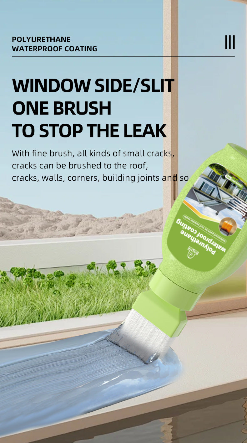 Water-Based Polyurethane Multi-Color Waterproof Leak Repair Roof Waterproof Glue Coating Brush House Leak Coating Sealant