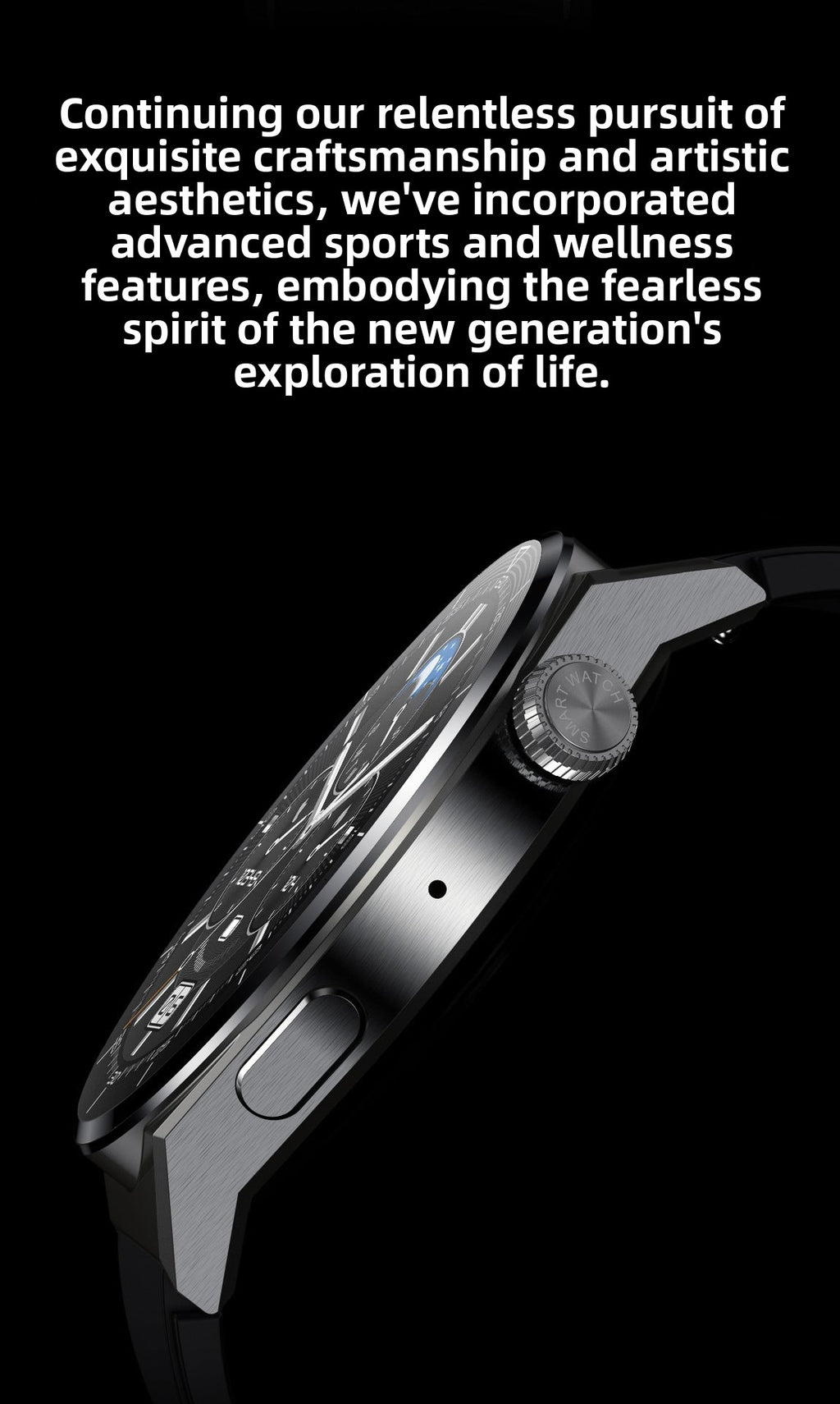 New HK46Smart Watch HD AMOLED Multiple Screen Dial Switching NFC Offline Alipay Factory