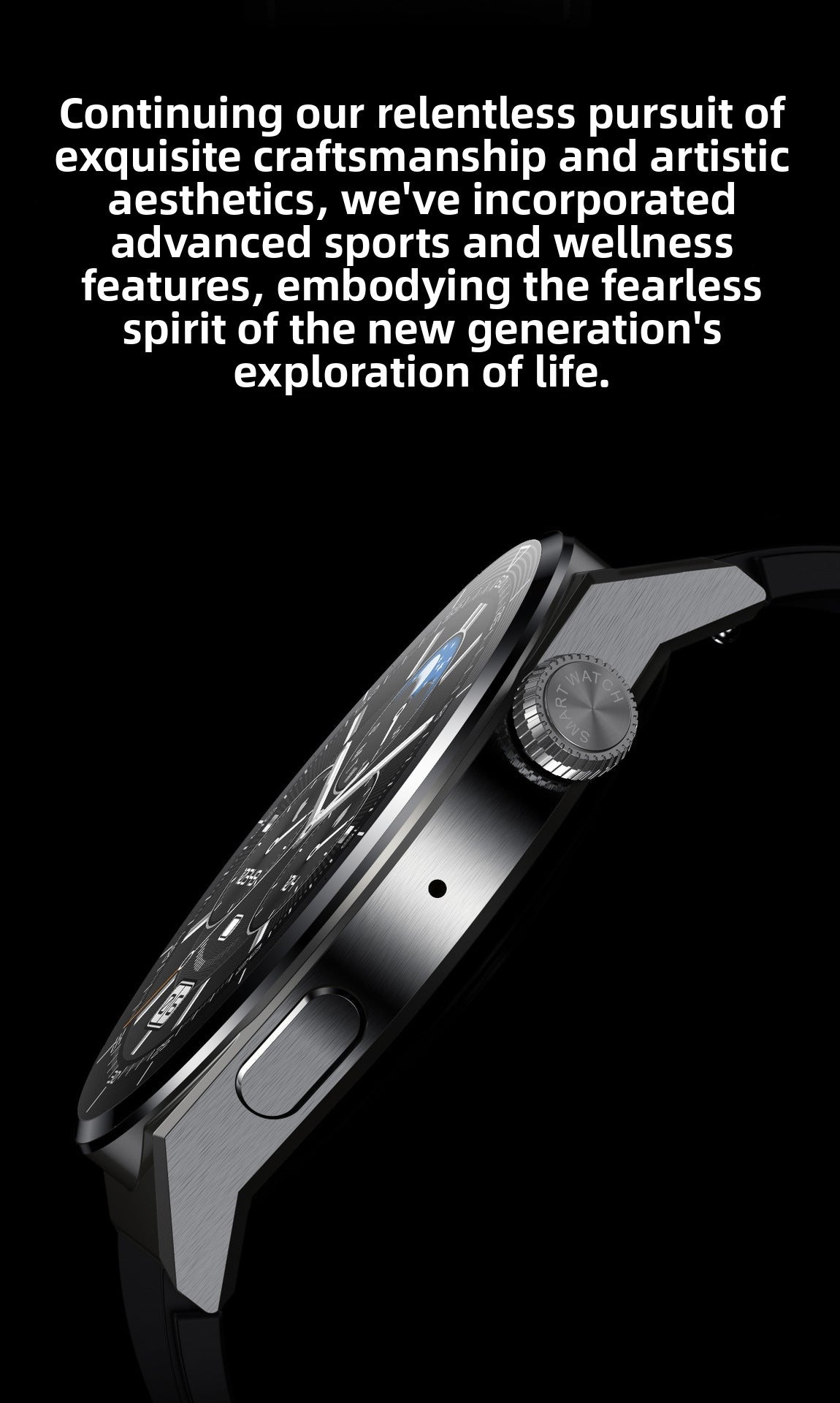 New HK46Smart Watch HD AMOLED Multiple Screen Dial Switching NFC Offline Alipay Factory