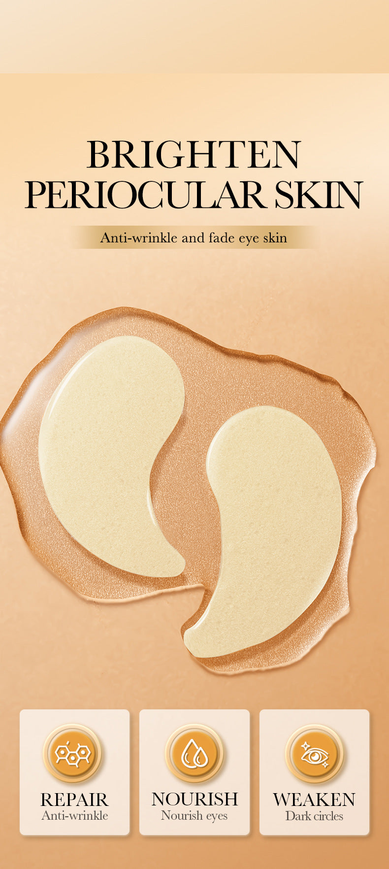 Collagen Anti-Wrinkle Firming Eye Mask SADOER Hydrating and moisturizing eye mask patch  foreign trade wholesale