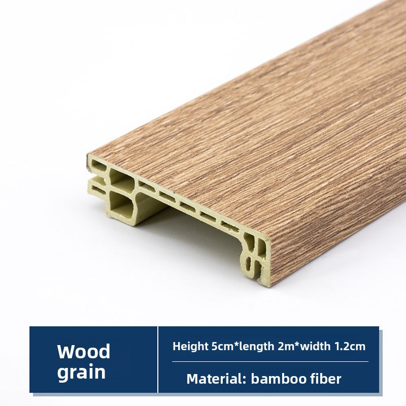 Baseboard, wood-plastic baseboard, project delivery guarantee, bamboo-wood fiber baseboard, wall corner trim pvc Skirting board
