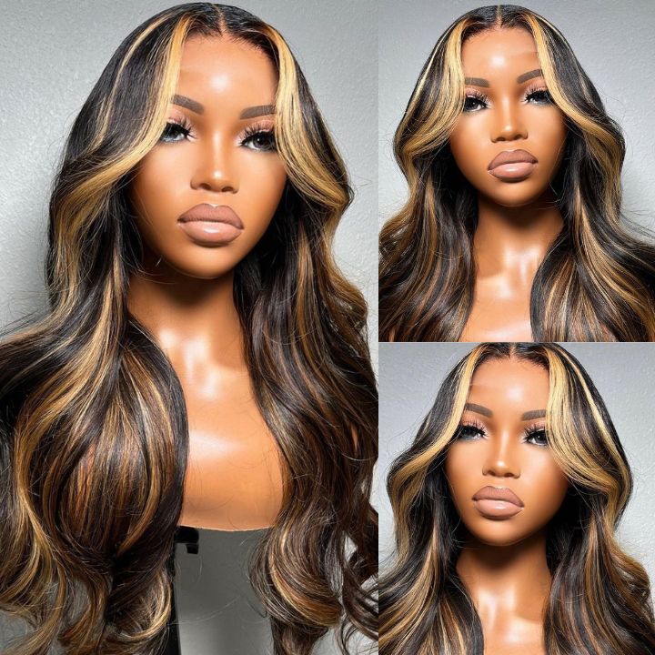 13*6 Lace Front  Blonde Synthetic Wavy Wig