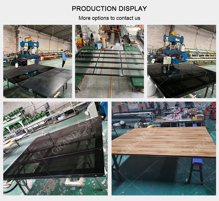 Modern Industrial Overhead Garage Door Motor Automatic Aluminum Glass Garage Door for Homes