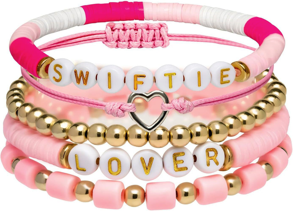 Taylor Music Jewelry Bracelet for Women Versatile High-End Bohemian Accessories SWIFTIE Alphabet Soft Clay Bracelet