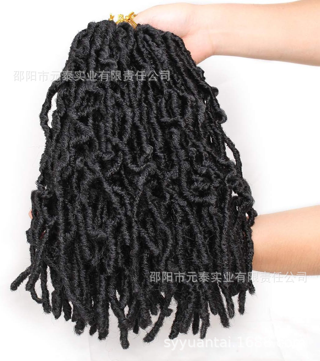 Dreadlock Wig Earthworm Curl Butterfly Faux Locs Crochet Hair African Braids Crochet Hair