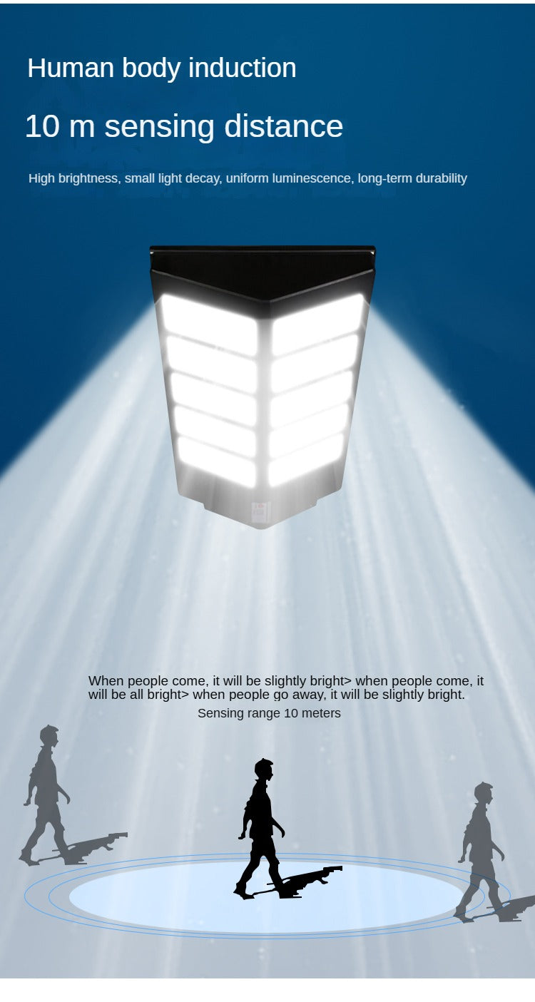 800W Solar Energy Converted Into Electrical Energy Smart Sensor Energy Saving All In One Solar Street Light