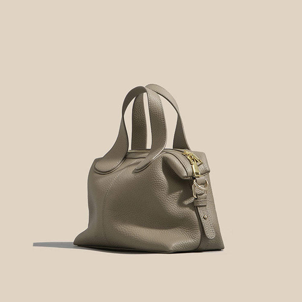 Guangzhou Bag High-End Genuine Leather Women's Bag Large Capacity Dumpling Bag Soft Top Layer Cowhide Handbag Single Shoulder Crossbody Bag