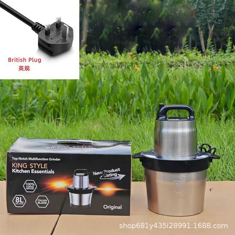 Fufumachine15L Meat Grinder Vegetable Chopper Garlic Press Multi-Functional Stainless Steel Blender Baby Food Processor