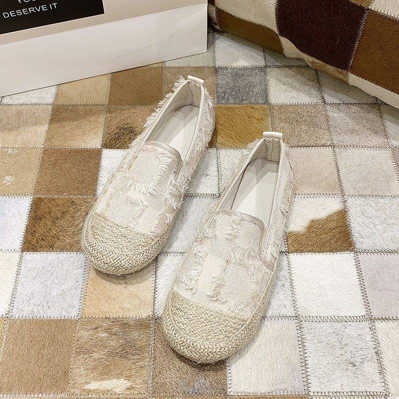 Women's Slip-On Fisherman Shoes Lazy Loafers2025Spring and Autumn New Style Flat Casual Loafers for Women