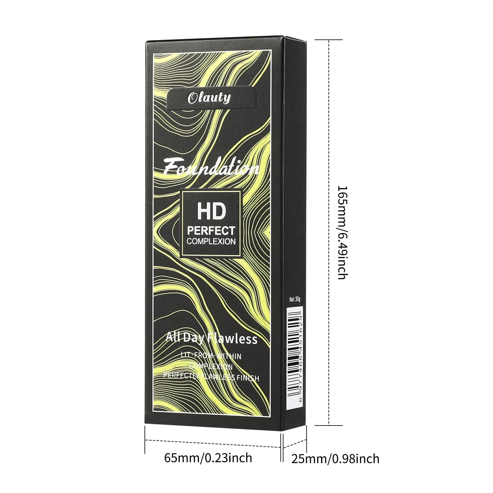 Olauty Liquid foundation waterproof sweatproof moisturizing non-cakey concealer even skin tone natural look makeup