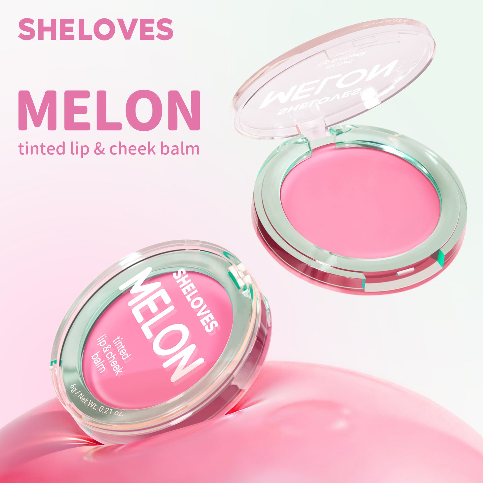 Exclusive Supply SHELOVES Temperature-sensitive Color-changing Water Gloss Blush Stick Lip and Cheek Rouge Multi-use Cream Non-liquid Blush