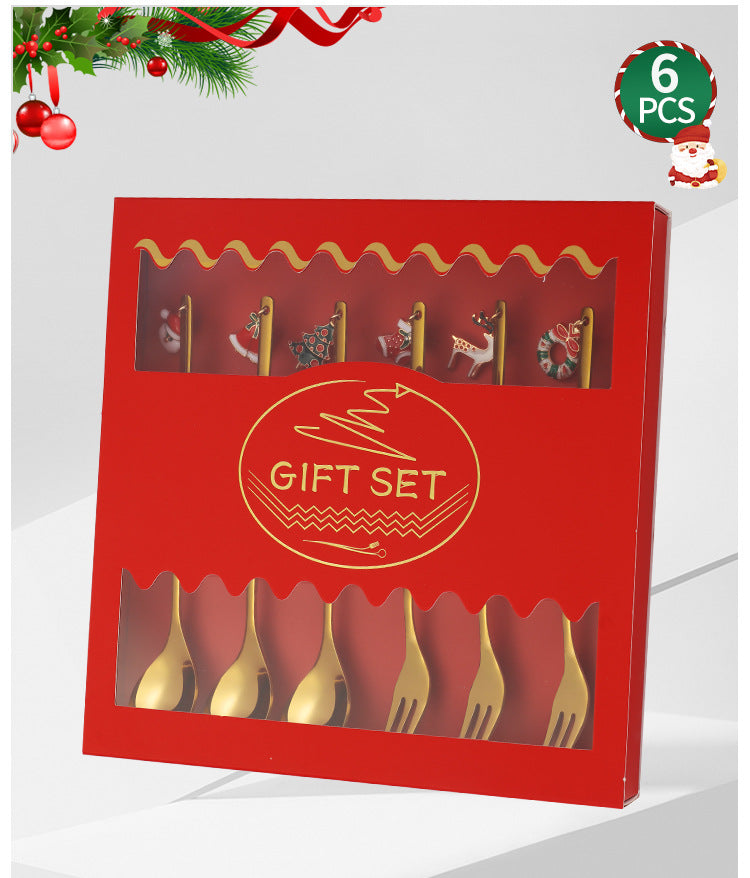 Pendant Jewelry Small Spoon DIY Coffee Children's Dessert Stirring Stick Ice Cream Popsicle Christmas Gift Tableware Spoon