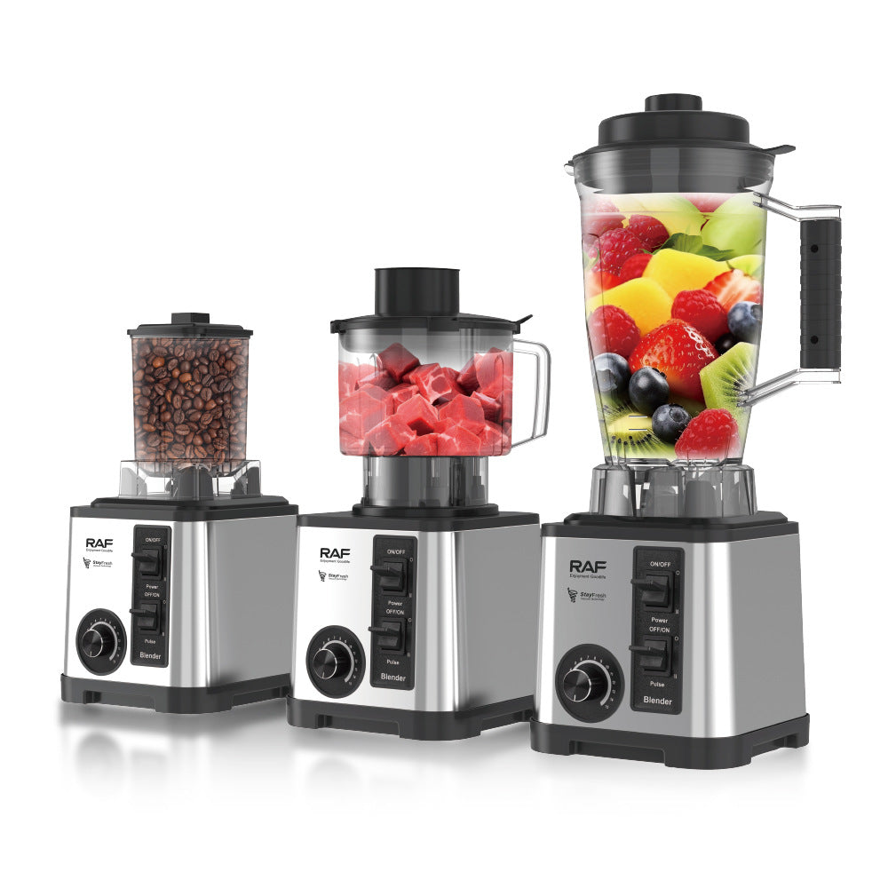 RAF European Standard Multifunctional Household Food Processor Meat Grinder Grinder Powder Grinder 3-in-1 Juicer
