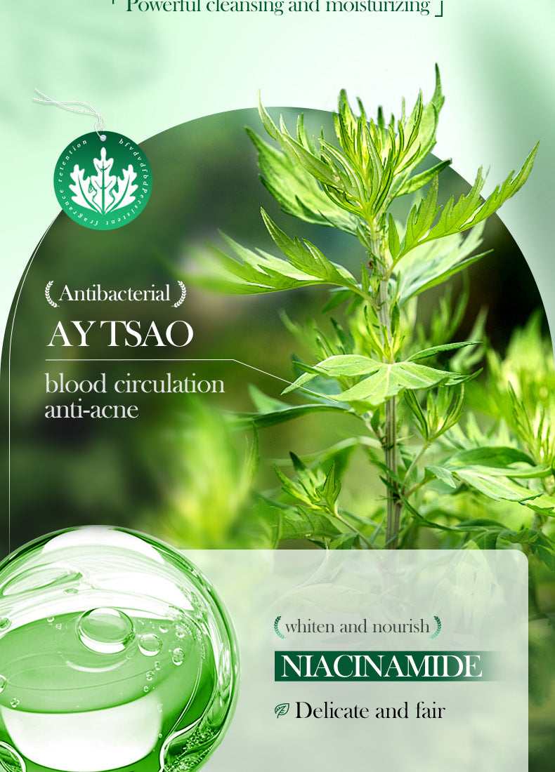 Solid Face Mask40g SADOER Vitamin C Aloe Vera Mugwort Cleansing Mud Mask  Wholesale