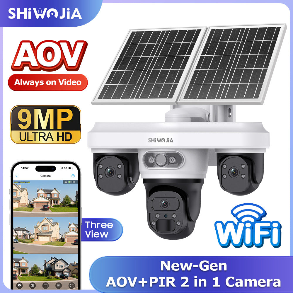 AOV Solar Camera Trinocular Solar Camera9MP High Definition Full Color AOV New Camera Product