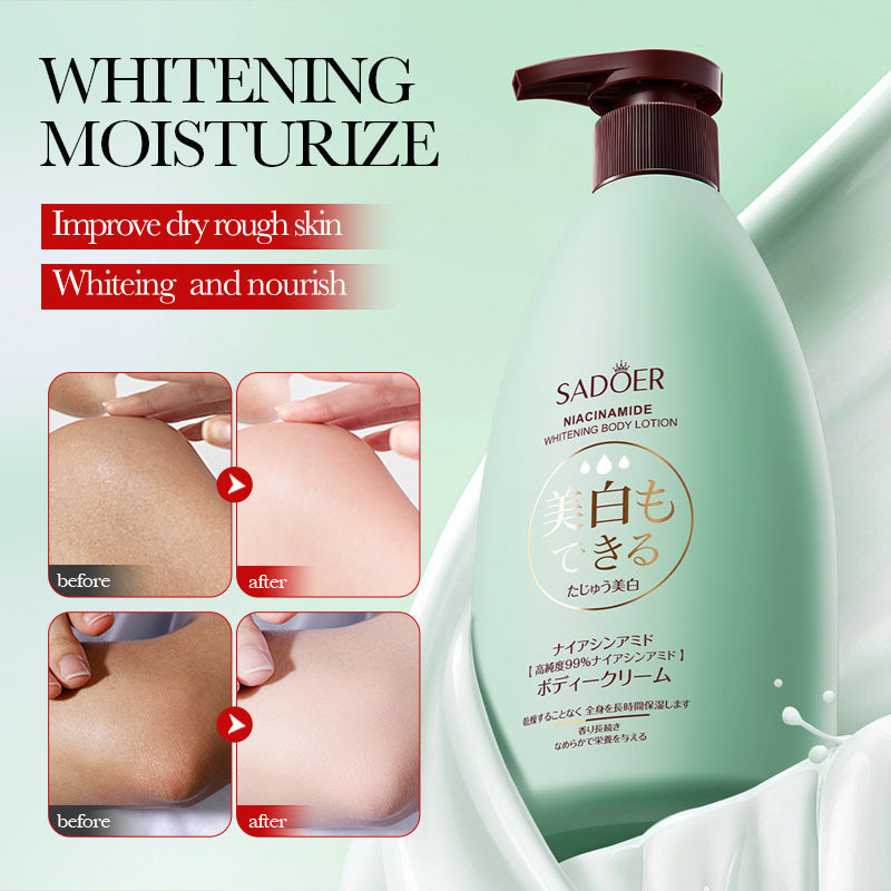 Cross-border Niacinamide Whitening Body Lotion500g Brightening Skin Body Cream Foreign Trade Skin Care Products Manufacturer Wholesale