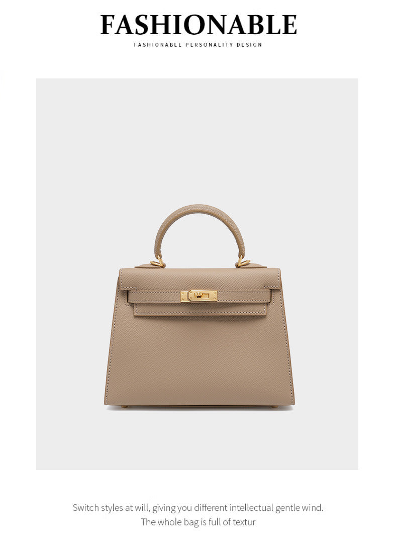 European and American Light Luxury Kelly Bag for Women, Niche Versatile Shoulder Fashion Women's Bag, Trendy Large Capacity Handbag and Crossbody Bag for Women