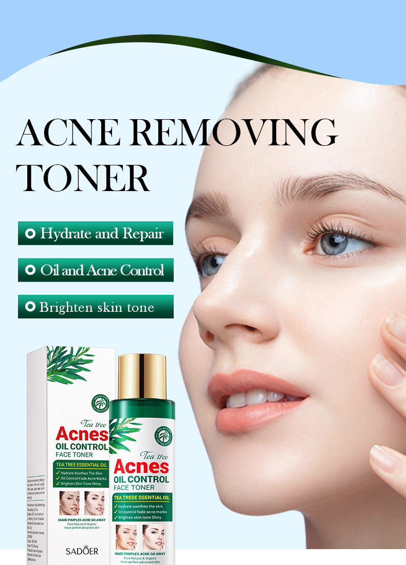 Tea Tree Skincare Set SADOER Cleansing, moisturizing, hydrating five-piece set for  foreign trade wholesale