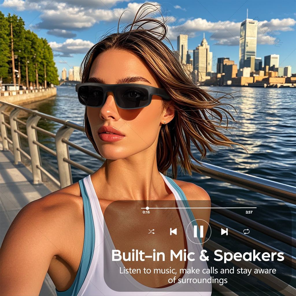 M8PRO Bluetooth smart glasses for driving hands-free calls multifunctional outdoor cycling windproof goggles