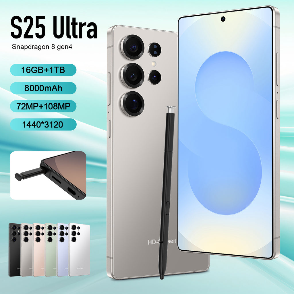S25 Ultra Built-in stylus for mobile phones7.3inch Android smartphone16+1T Mobile Phone Source Manufacturer