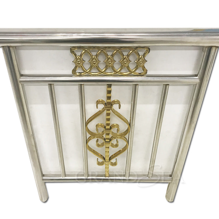 Luxury Design Gold Color Balustrade 304 Stainless Steel Stair Handrail for Sale