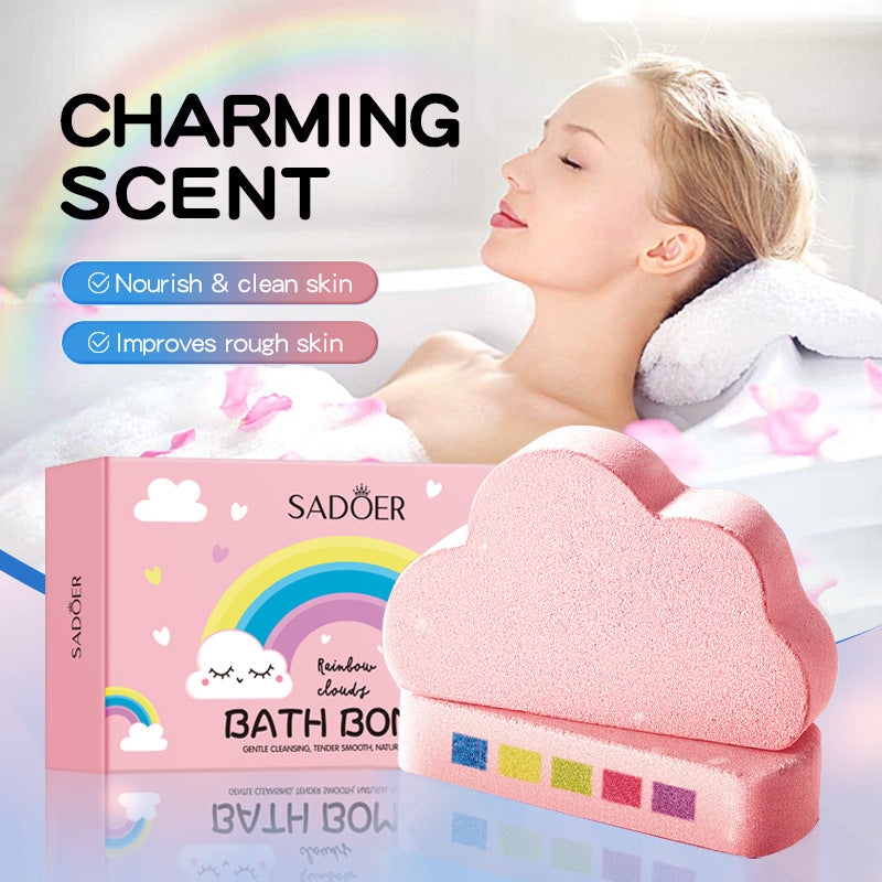 Rainbow Cloud Bath Salt Ball100g Deep Cleansing Body Bath Salts Export Manufacturer Wholesale