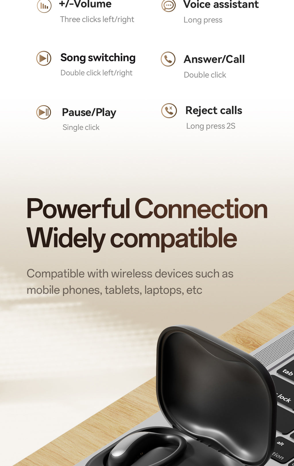 2025New M140Long Battery Life Ear-Hook Headphones Private Model High Appearance Long Battery Life Wireless Bluetooth Headphones