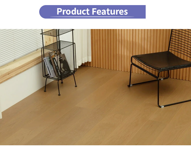 15mm Customizable Three-Layer Engineered Oak Wood Flooring | UV Lacquered Surface Smooth Texture for Outdoor Luxury Villas