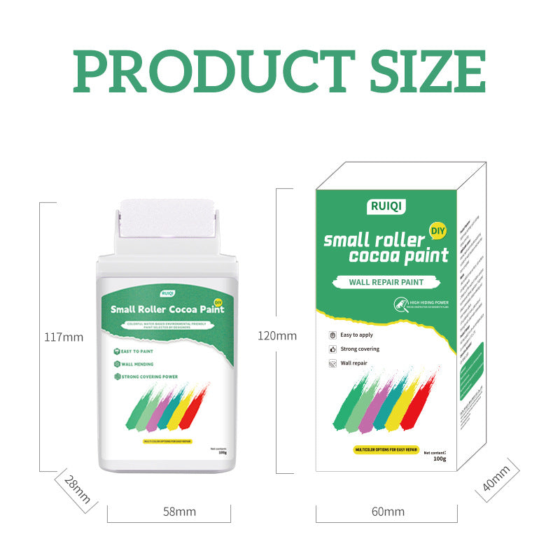 Manufacturer Small Roll Paint Odorless Latex Paint Household Wall Color Change Repair Interior Wall Paint Self-Painting Wholesale