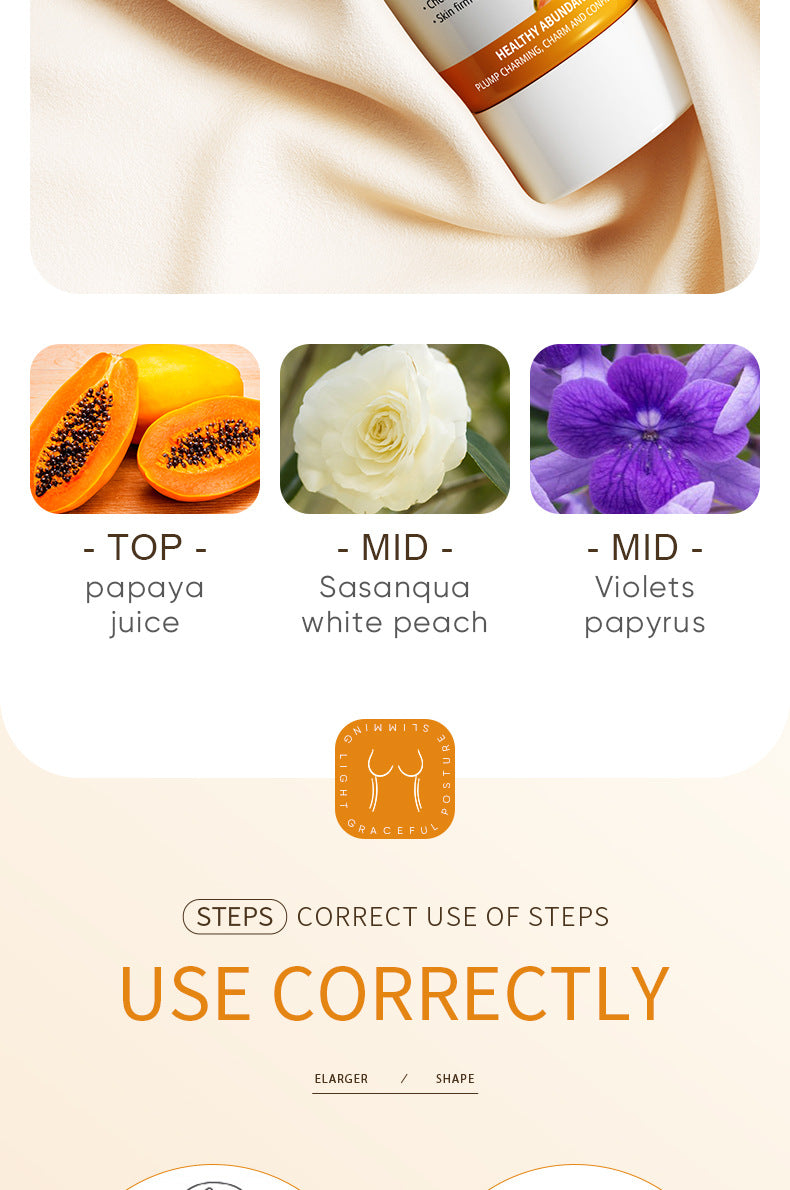 Body Cream SADOER Papaya Coconut Extract Body Care60g  Foreign Trade Factory Direct Sales