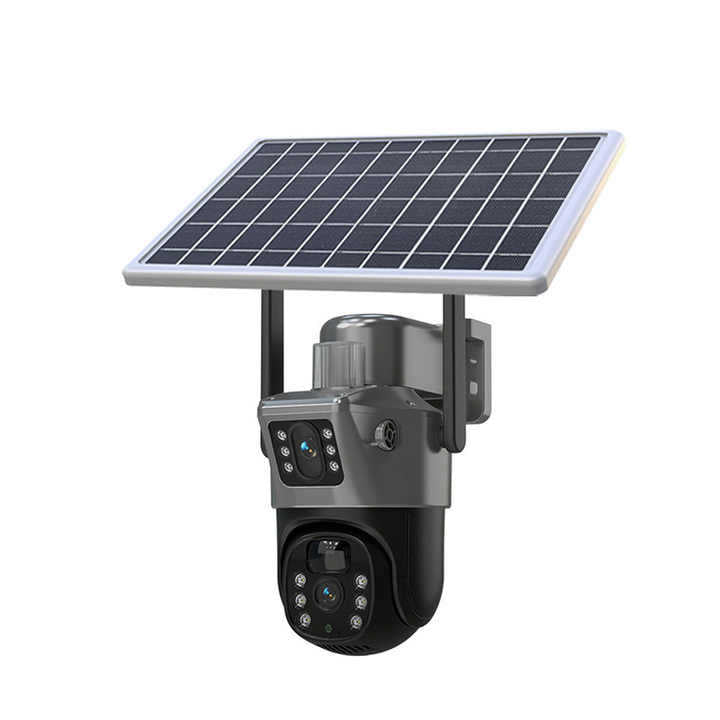 V380Solar Monitor Outdoor Dual Screen Binocular Camera4gsolarcamera Camera